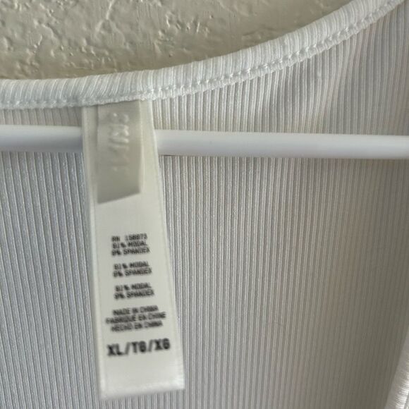 SKIMS Soft Lounge Long Sleeve Dress, White, size XL, NWOT - Picture 5 of 5